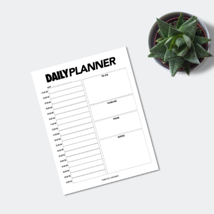 Forenza Studios, Daily Planner, Plant