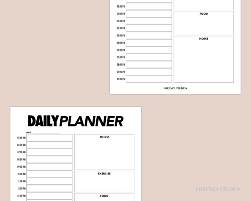 Forenza Studios, Daily Planner, Pink