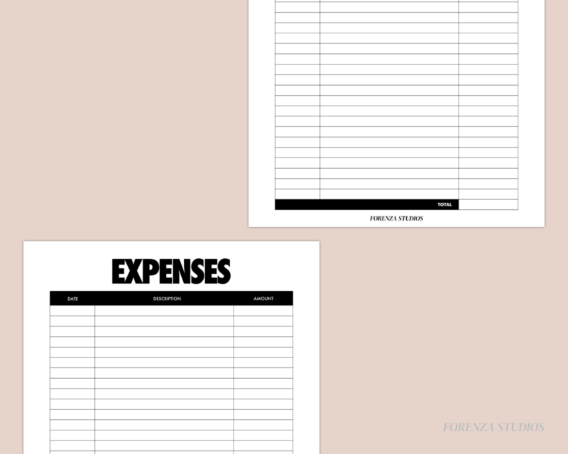 Forenza Studios, Expenses, Pink