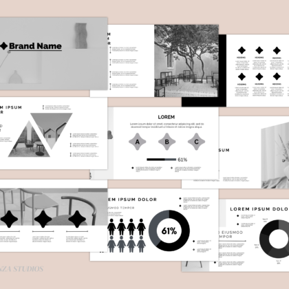 Forenza Studios, PowerPoint, Slides, Pink, Background