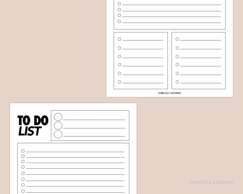 Forenza Studios, To Do List, Paper, Pink